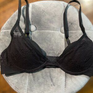 Pepper Black Lace Bra 36AA